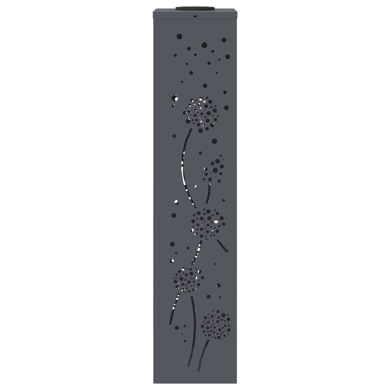 Solar LED Pathway Light 2 pcs Anthracite Cold Rolled Steel