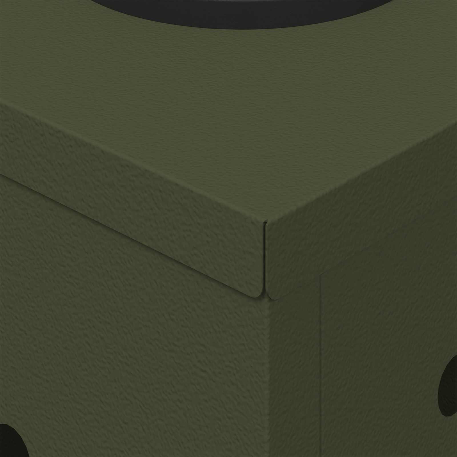 Solar LED Pathway Light 2 pcs Olive Green Cold Rolled Steel