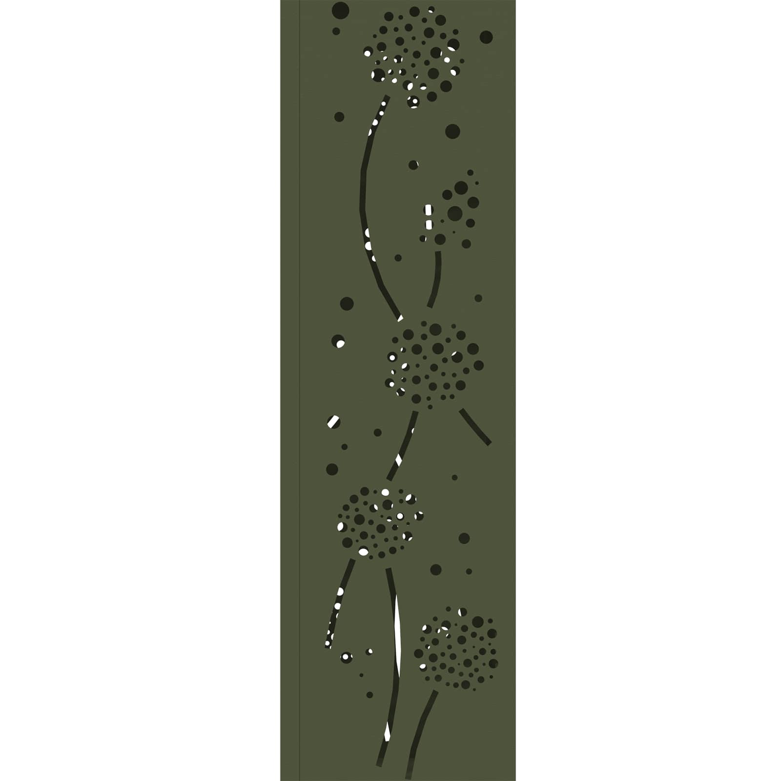 Solar LED Pathway Light 2 pcs Olive Green Cold Rolled Steel