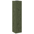 Solar LED Pathway Light 2 pcs Olive Green Cold Rolled Steel