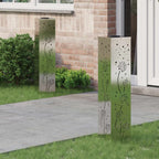 Solar LED Pathway Light 2 pcs Stainless Steel Stainless Steel