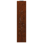 Solar LED Pathway Light 2 pcs Corten Steel Corten Steel