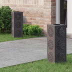 Solar LED Pathway Light 2 pcs Black Cold Rolled Steel