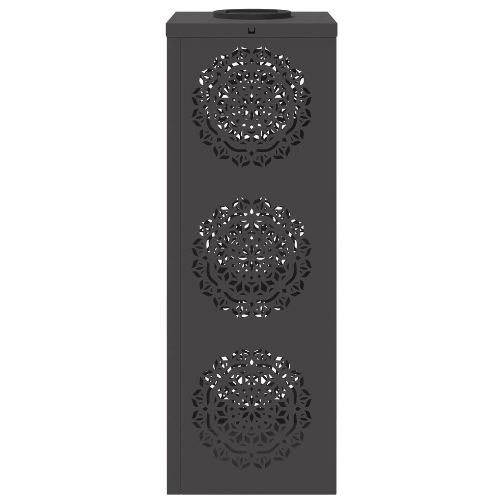 Solar LED Pathway Light 2 pcs Black Cold Rolled Steel