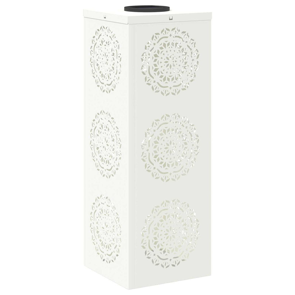 Solar LED Pathway Light 2 pcs White Cold Rolled Steel