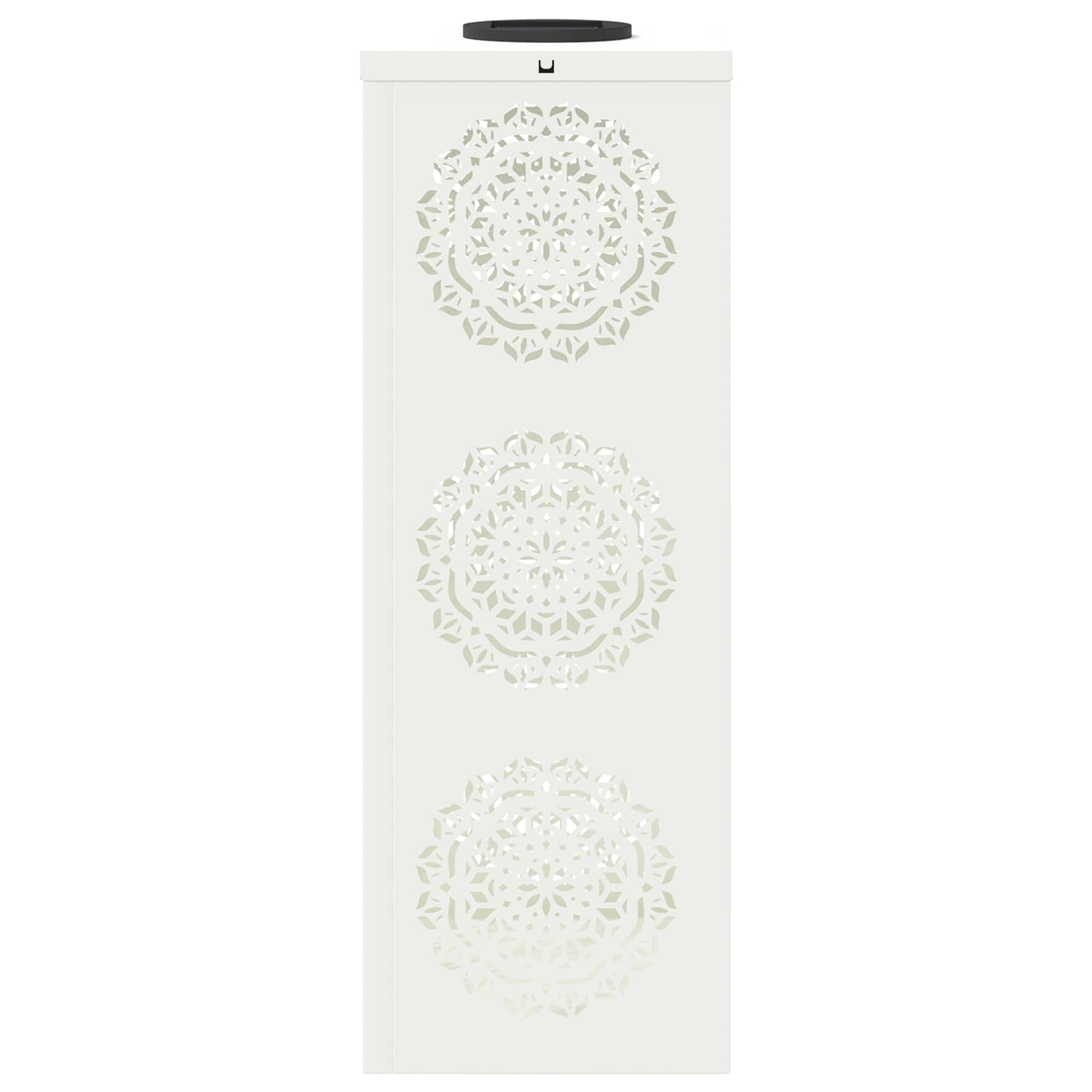 Solar LED Pathway Light 2 pcs White Cold Rolled Steel