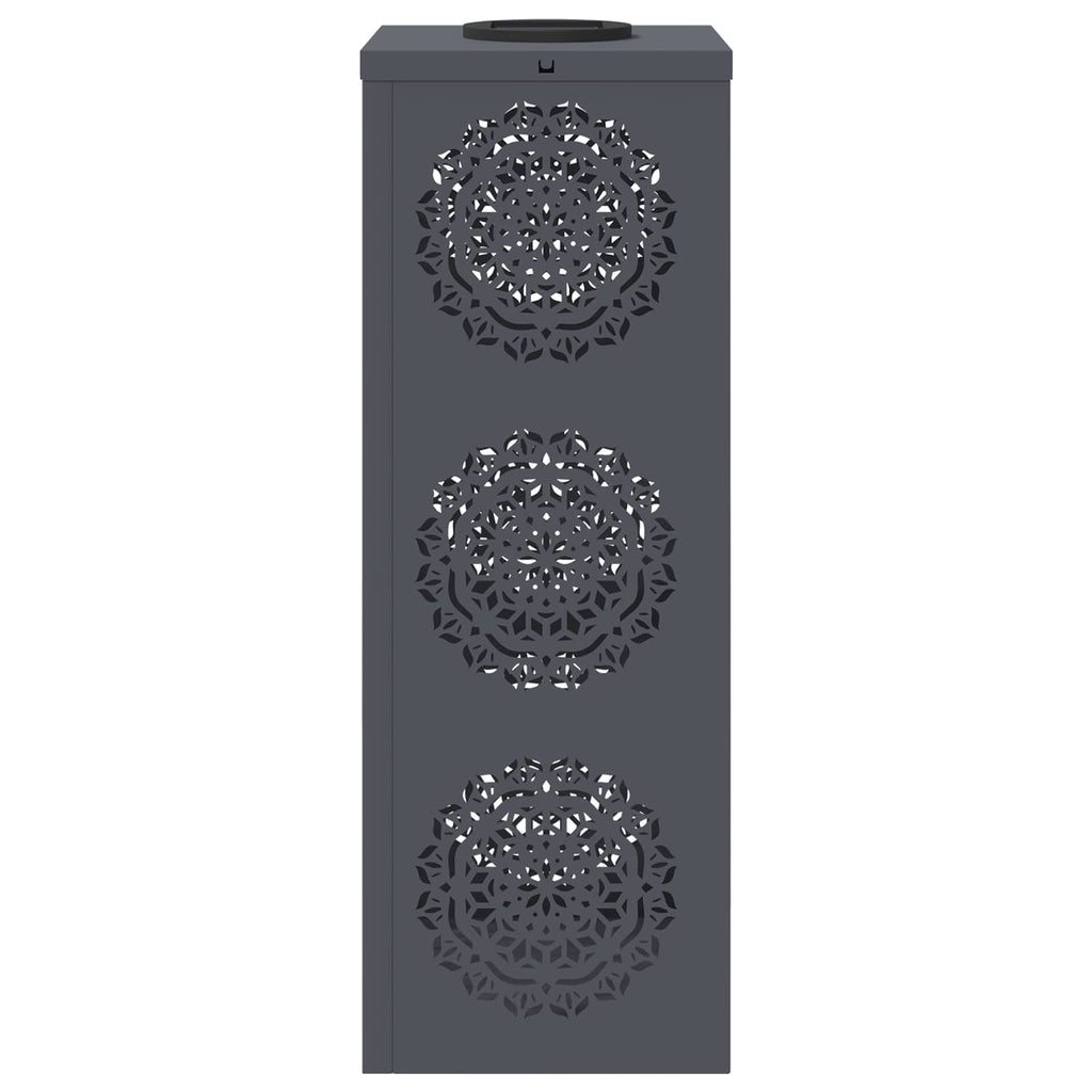 Solar LED Pathway Light 2 pcs Anthracite Cold Rolled Steel