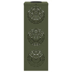 Solar LED Pathway Light 2 pcs Olive Green Cold Rolled Steel