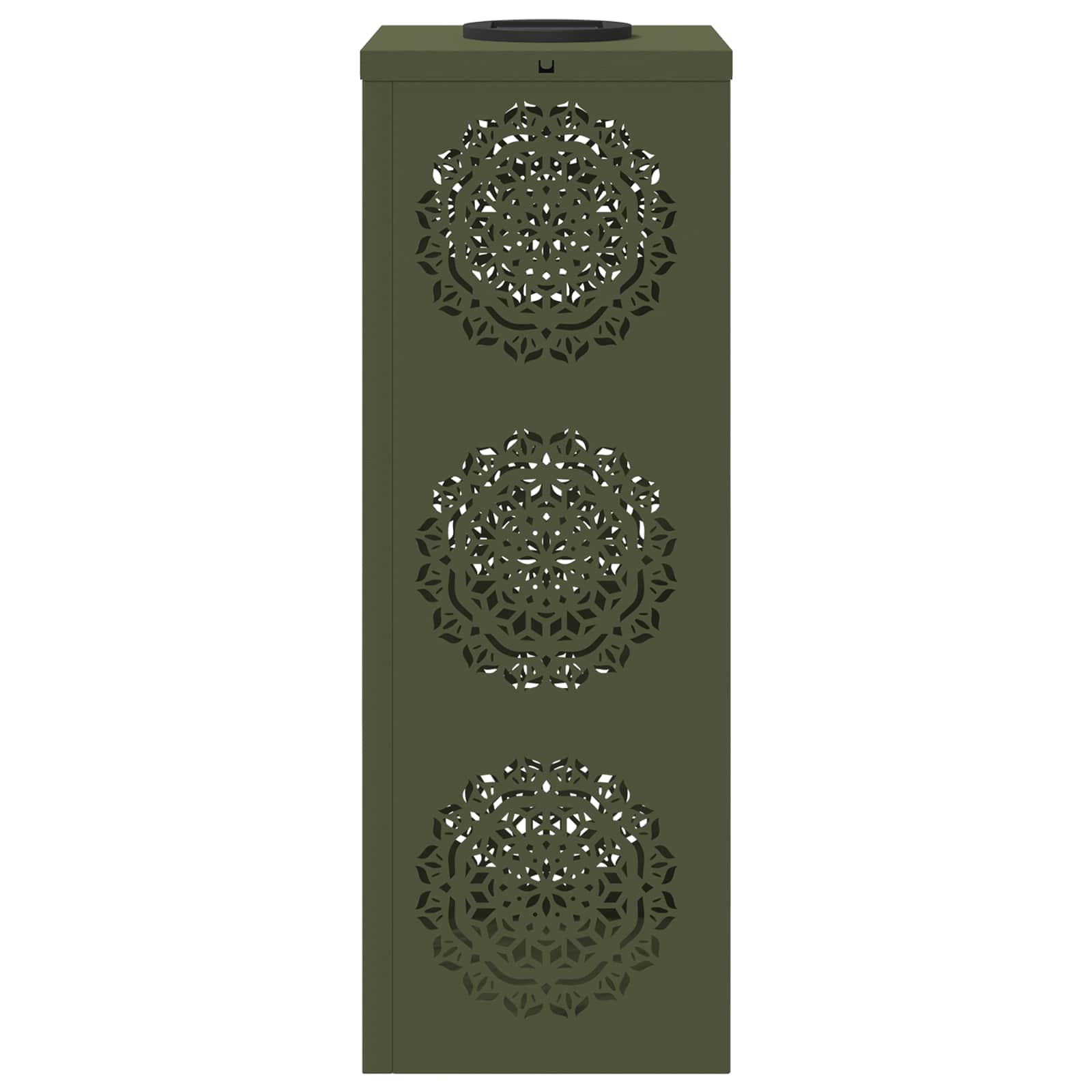 Solar LED Pathway Light 2 pcs Olive Green Cold Rolled Steel