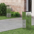 Solar LED Pathway Light 2 pcs Galvanized Galvanized