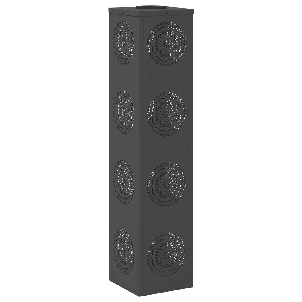 Solar LED Pathway Light 2 pcs Black Cold Rolled Steel