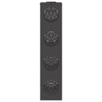 Solar LED Pathway Light 2 pcs Black Cold Rolled Steel