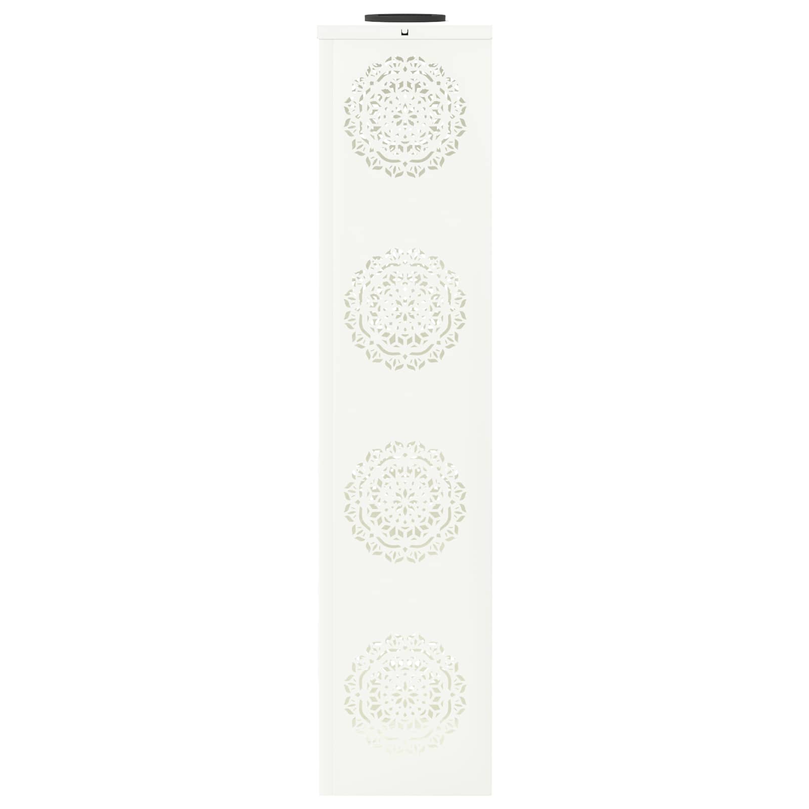 Solar LED Pathway Light 2 pcs White Cold Rolled Steel