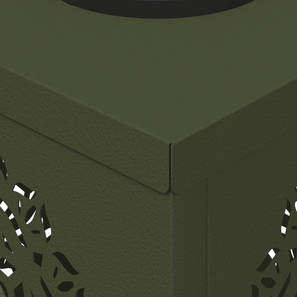 Solar LED Pathway Light 2 pcs Olive Green Cold Rolled Steel