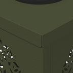 Solar LED Pathway Light 2 pcs Olive Green Cold Rolled Steel