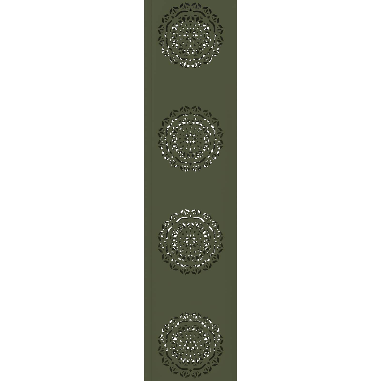 Solar LED Pathway Light 2 pcs Olive Green Cold Rolled Steel