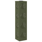 Solar LED Pathway Light 2 pcs Olive Green Cold Rolled Steel