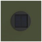 Solar LED Pathway Light 2 pcs Olive Green Cold Rolled Steel