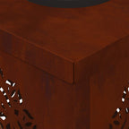 Solar LED Pathway Light 2 pcs Corten Steel Corten Steel