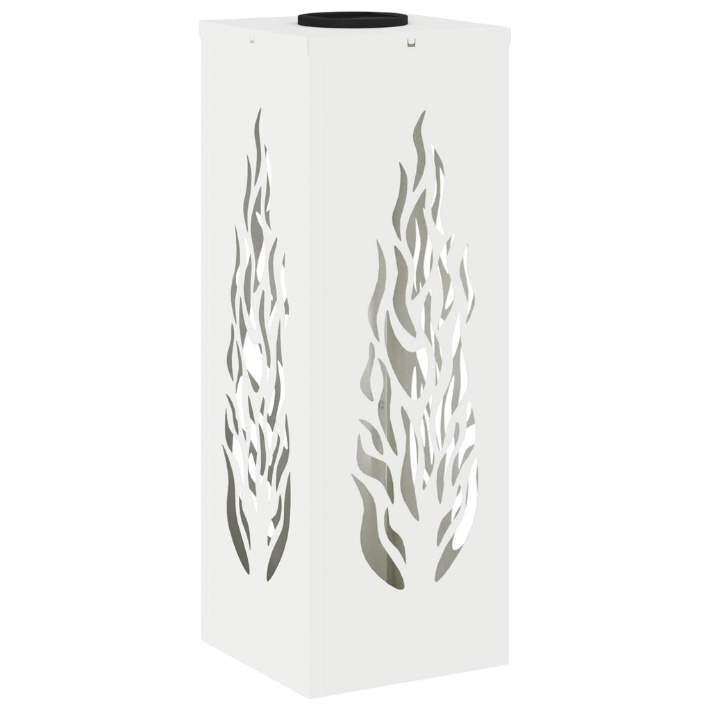 Solar LED Pathway Light 2 pcs White Cold Rolled Steel