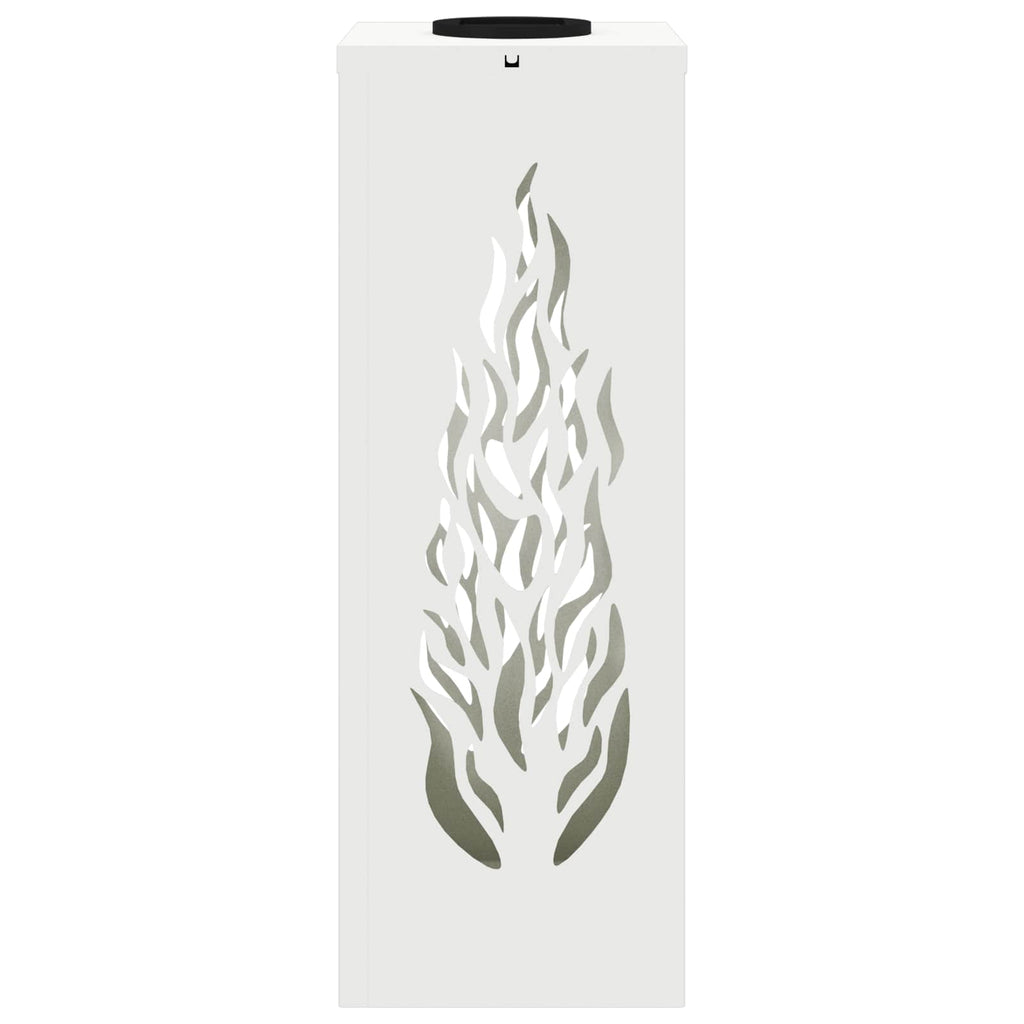 Solar LED Pathway Light 2 pcs White Cold Rolled Steel