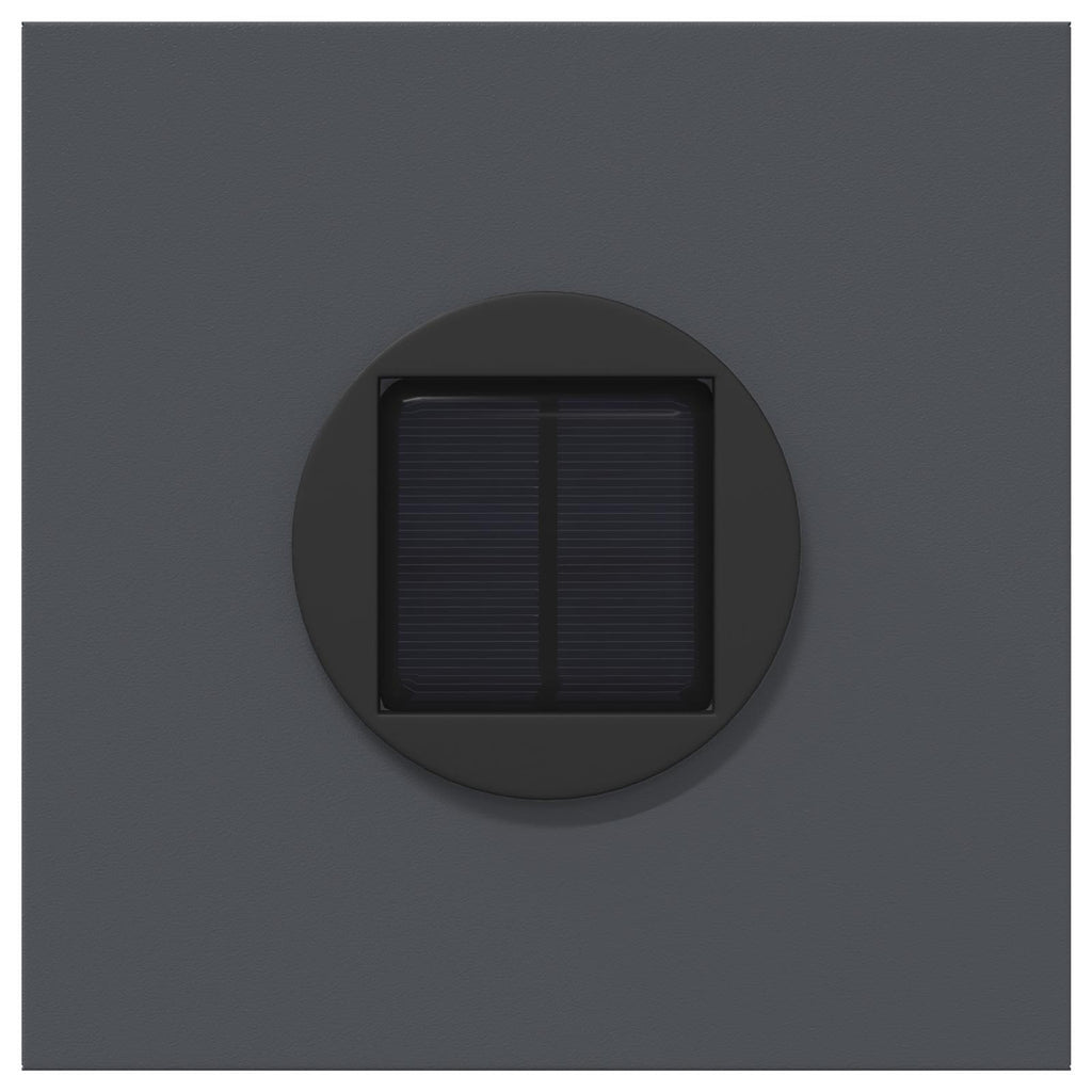 Solar LED Pathway Light 2 pcs Anthracite Cold Rolled Steel