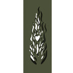 Solar LED Pathway Light 2 pcs Olive Green Cold Rolled Steel