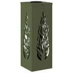 Solar LED Pathway Light 2 pcs Olive Green Cold Rolled Steel