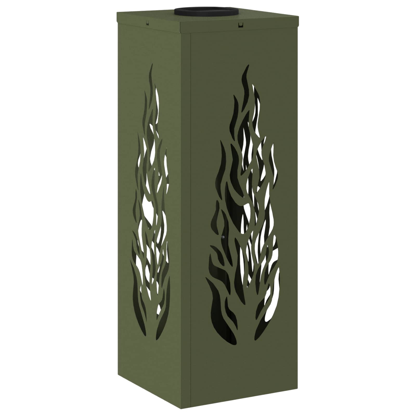 Solar LED Pathway Light 2 pcs Olive Green Cold Rolled Steel