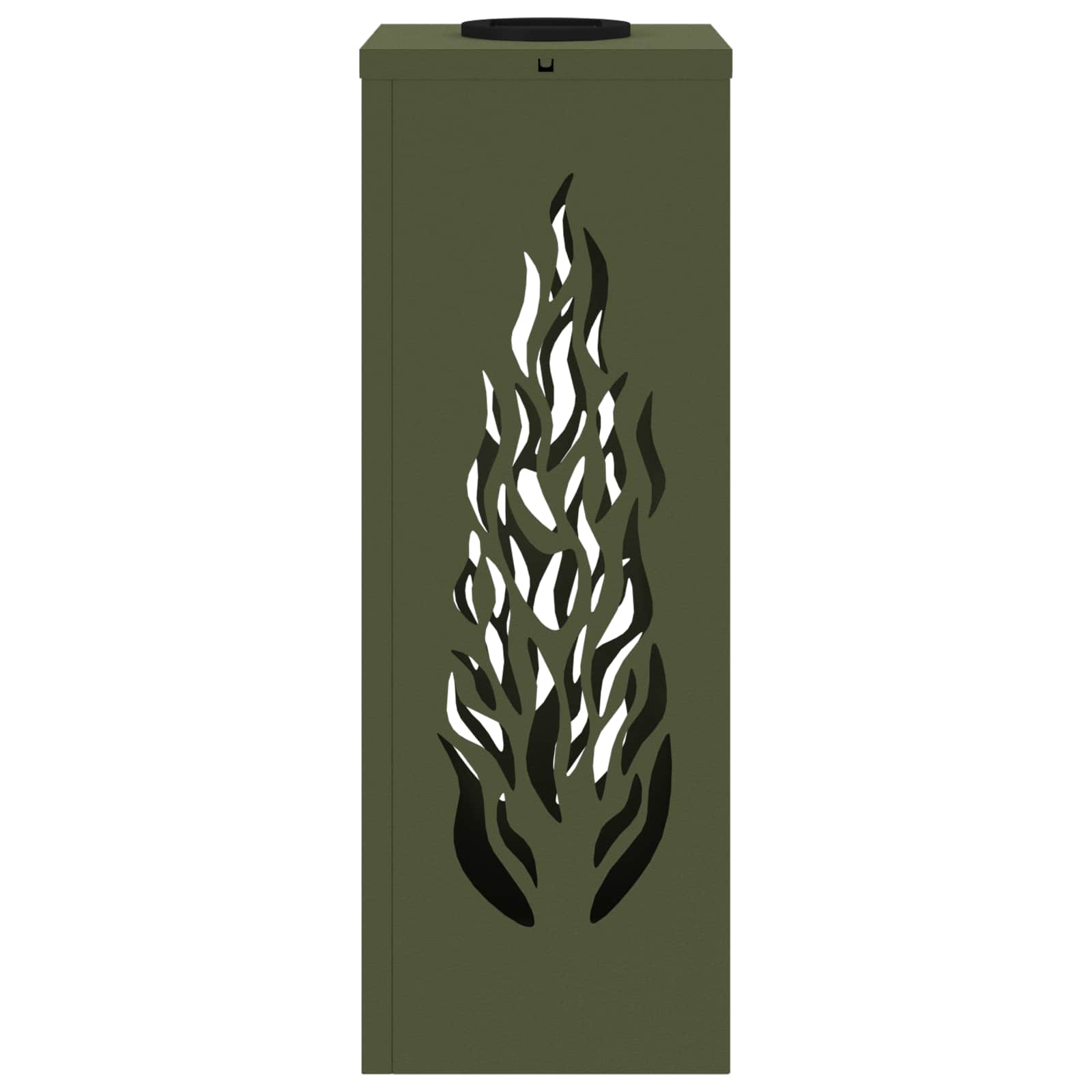 Solar LED Pathway Light 2 pcs Olive Green Cold Rolled Steel