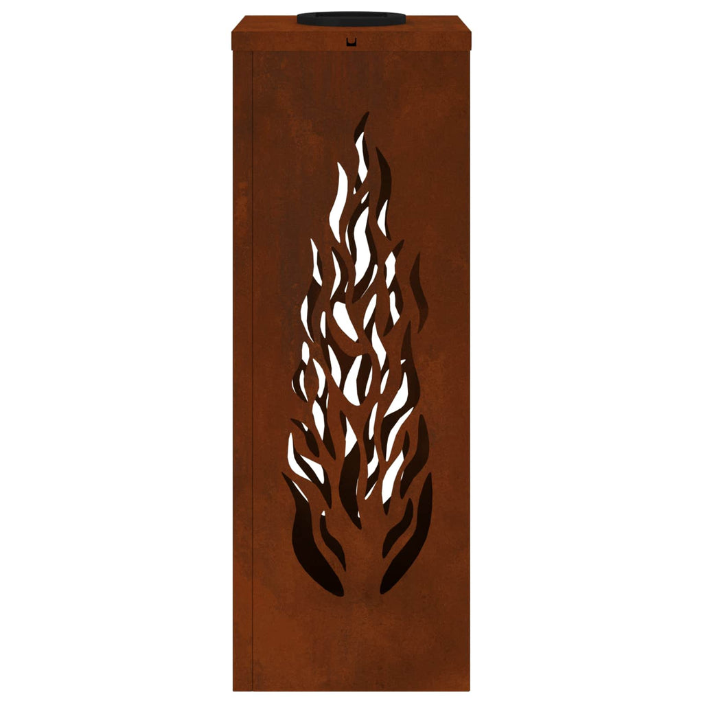 Solar LED Pathway Light 2 pcs Corten Steel Corten Steel