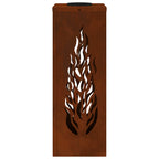 Solar LED Pathway Light 2 pcs Corten Steel Corten Steel