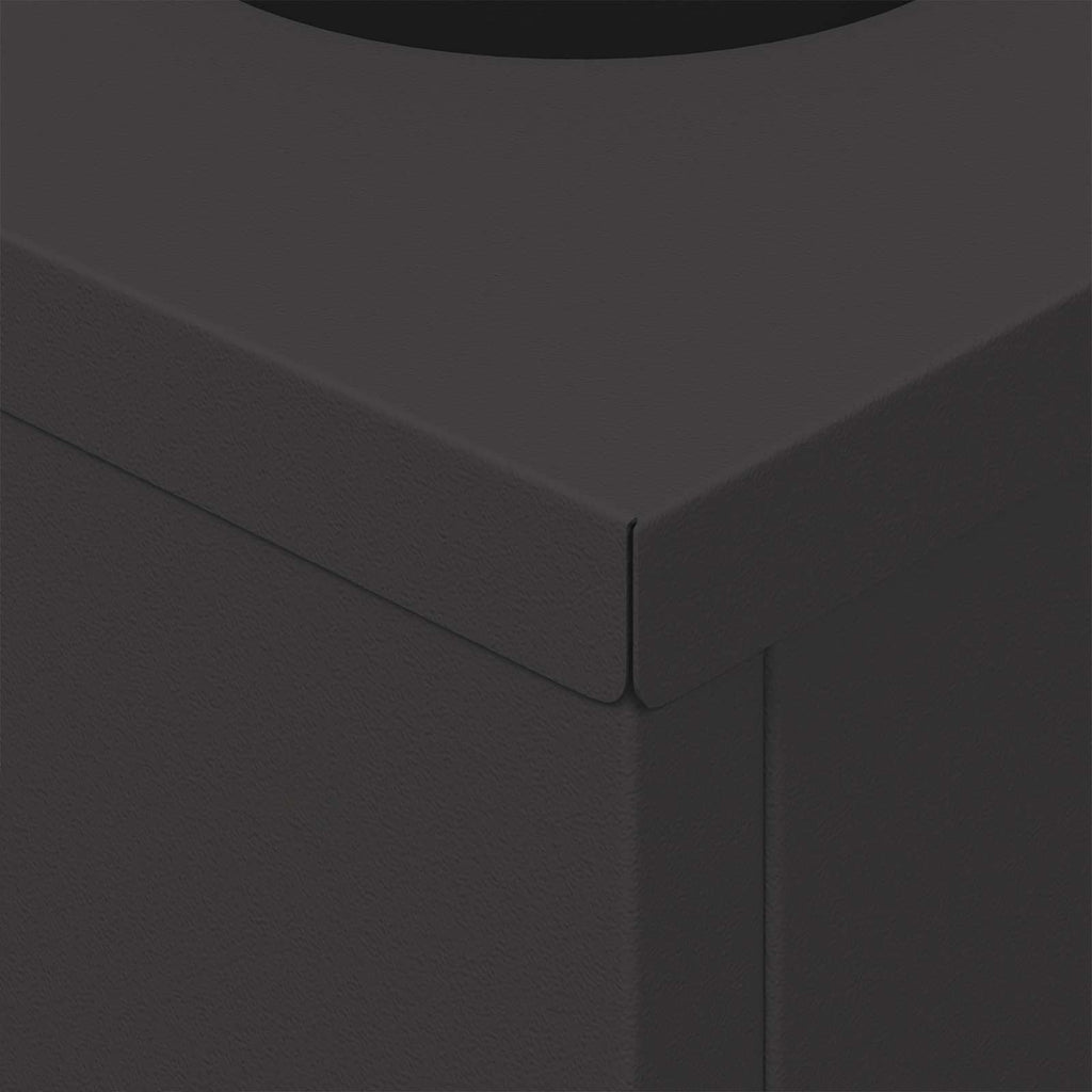 Solar LED Pathway Light 2 pcs Black Cold Rolled Steel