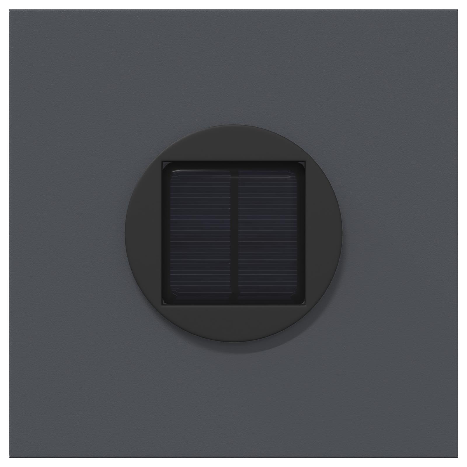 Solar LED Pathway Light 2 pcs Anthracite Cold Rolled Steel