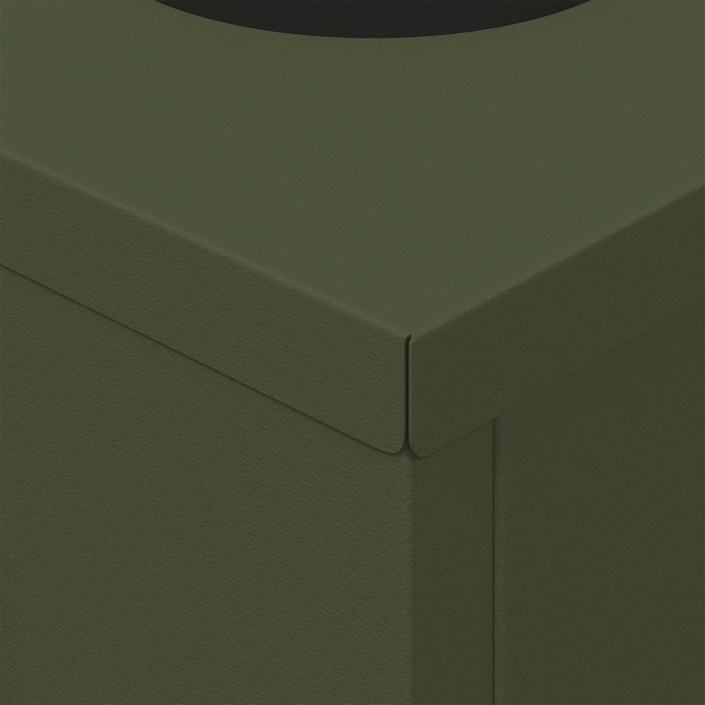 Solar LED Pathway Light 2 pcs Olive Green Cold Rolled Steel