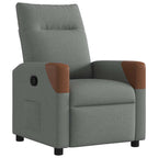 Recliner Chair Dark Grey 69 x 86 x 100 cm Fabric