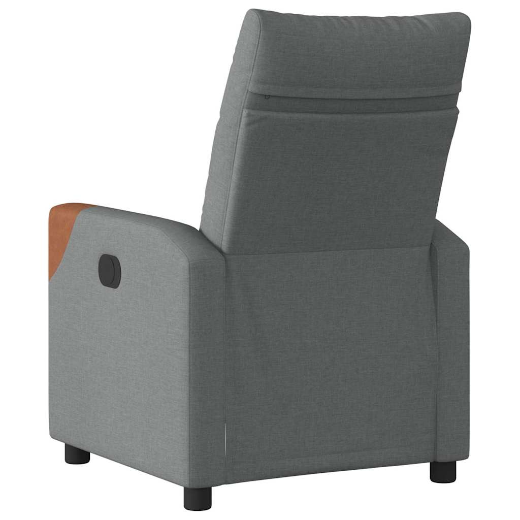 Recliner Chair Dark Grey 69 x 86 x 100 cm Fabric