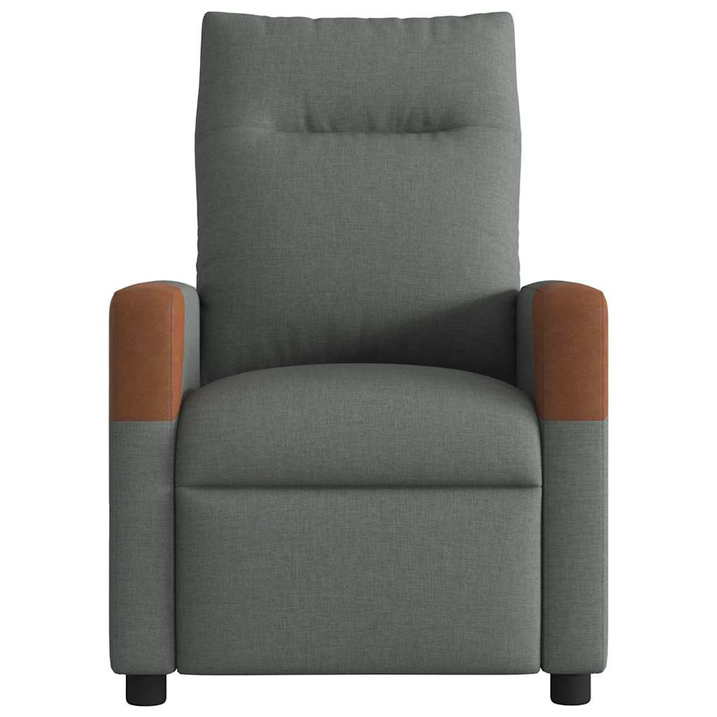 Recliner Chair Dark Grey 69 x 86 x 100 cm Fabric