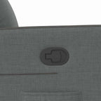 Recliner Chair Dark Grey 69 x 86 x 100 cm Fabric