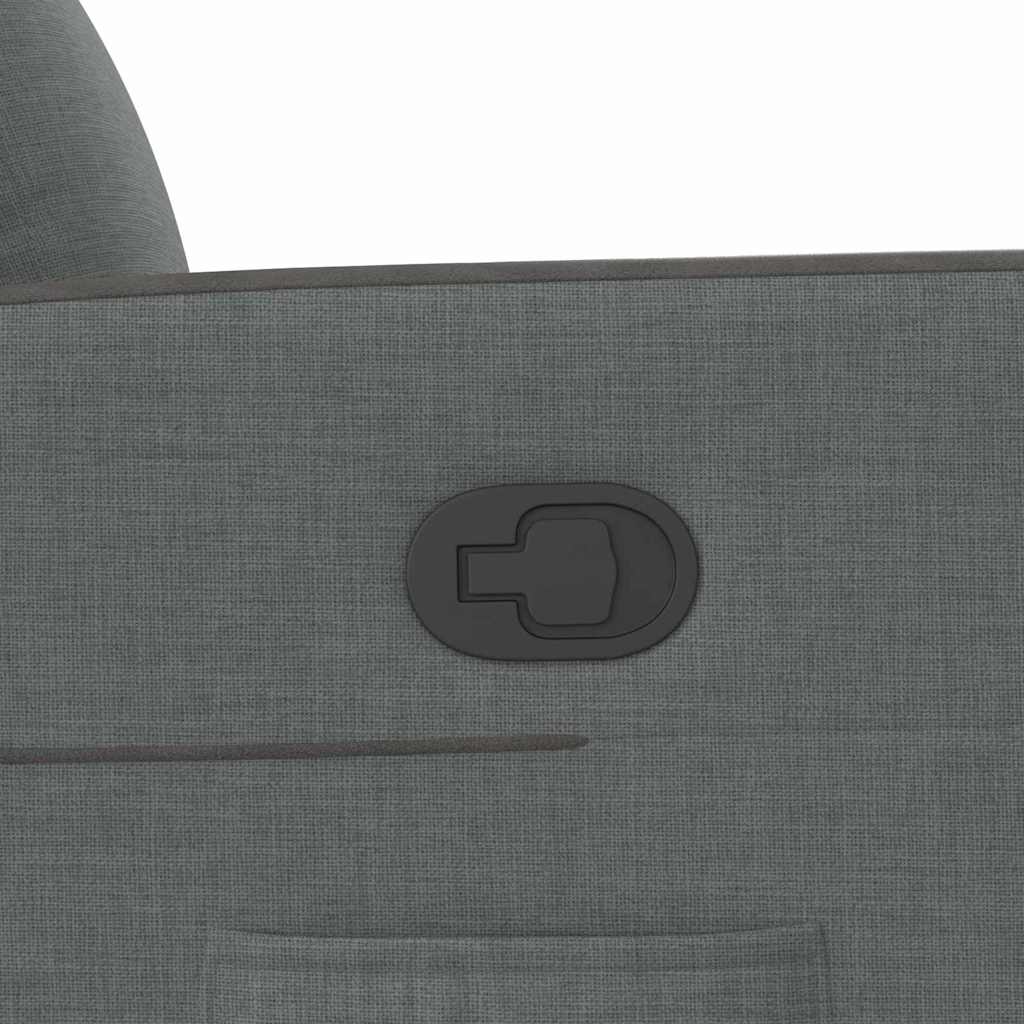 Recliner Chair Dark Grey 69 x 86 x 100 cm Fabric