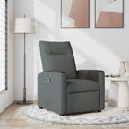 Recliner Chair Dark Grey 69 x 86 x 100 cm Fabric