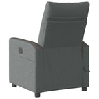 Massage Recliner Chair Dark Grey 69 x 86 x 100 cm Fabric