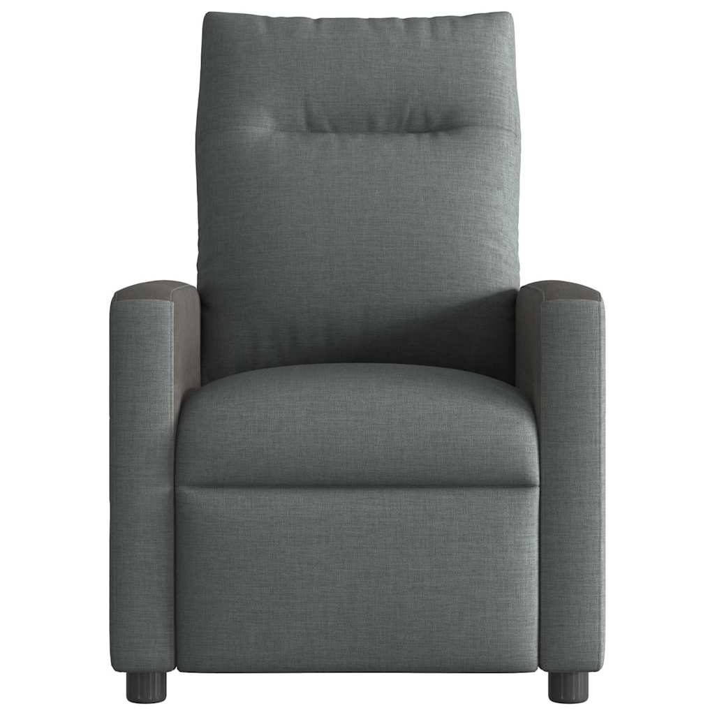 Massage Recliner Chair Dark Grey 69 x 86 x 100 cm Fabric