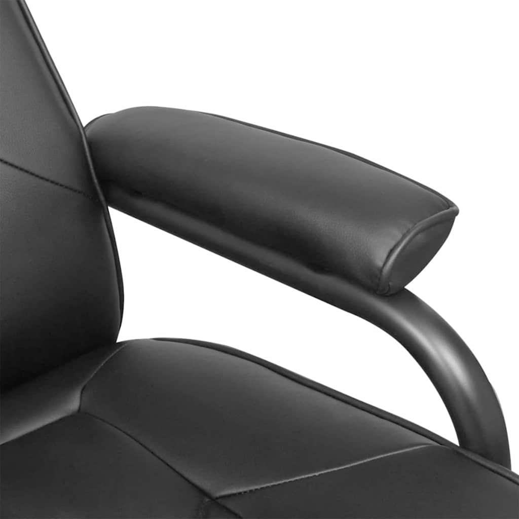 Recliner Chair Black 66.5 x 75 x 99 cm Faux leather