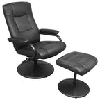 Recliner Chair Black 66.5 x 75 x 99 cm Faux leather