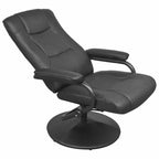 Recliner Chair Black 66.5 x 75 x 99 cm Faux leather
