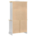 Sideboard with Drawer White 100 x 48.5 x 179 cm Solid Pine Wood