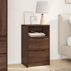 Bedside Table Brown Oak 40 x 30 x 467 cm Engineered Wood