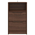Bedside Table Brown Oak 40 x 30 x 467 cm Engineered Wood