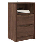 Bedside Table Brown Oak 40 x 30 x 467 cm Engineered Wood